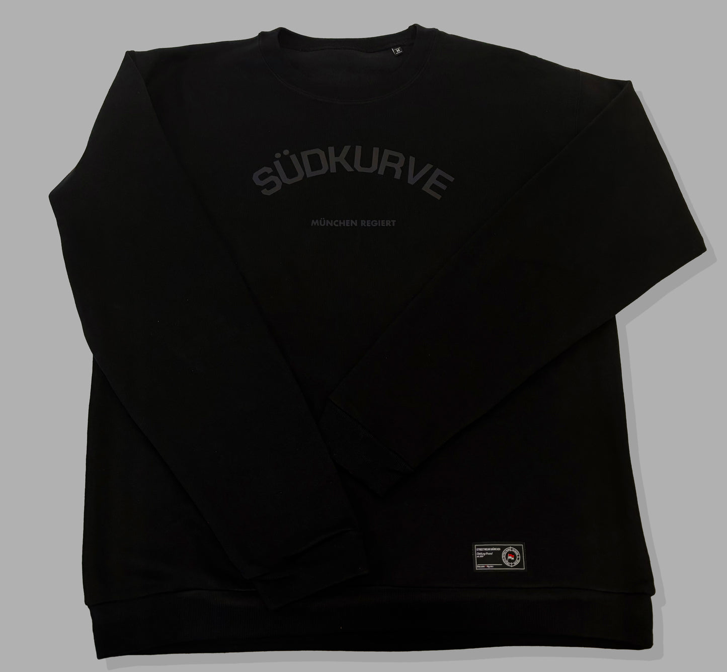 Sweatshirt "Ton-in-Ton-Serie Schwarz"