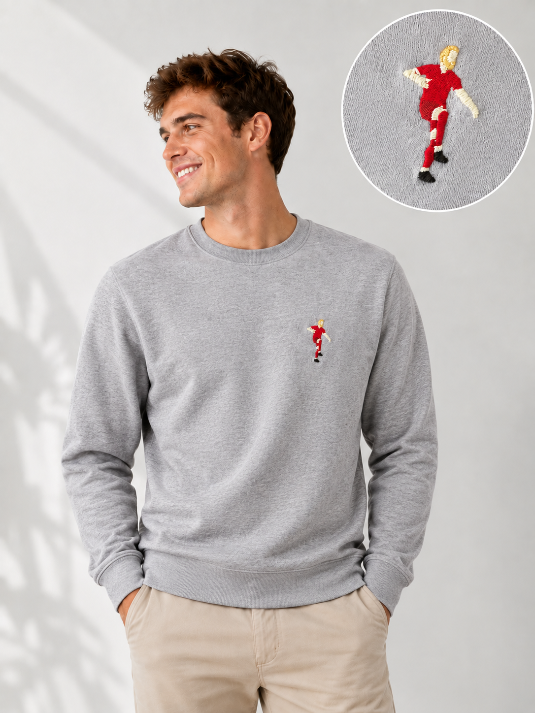Sweatshirt Bestickt "Harry"