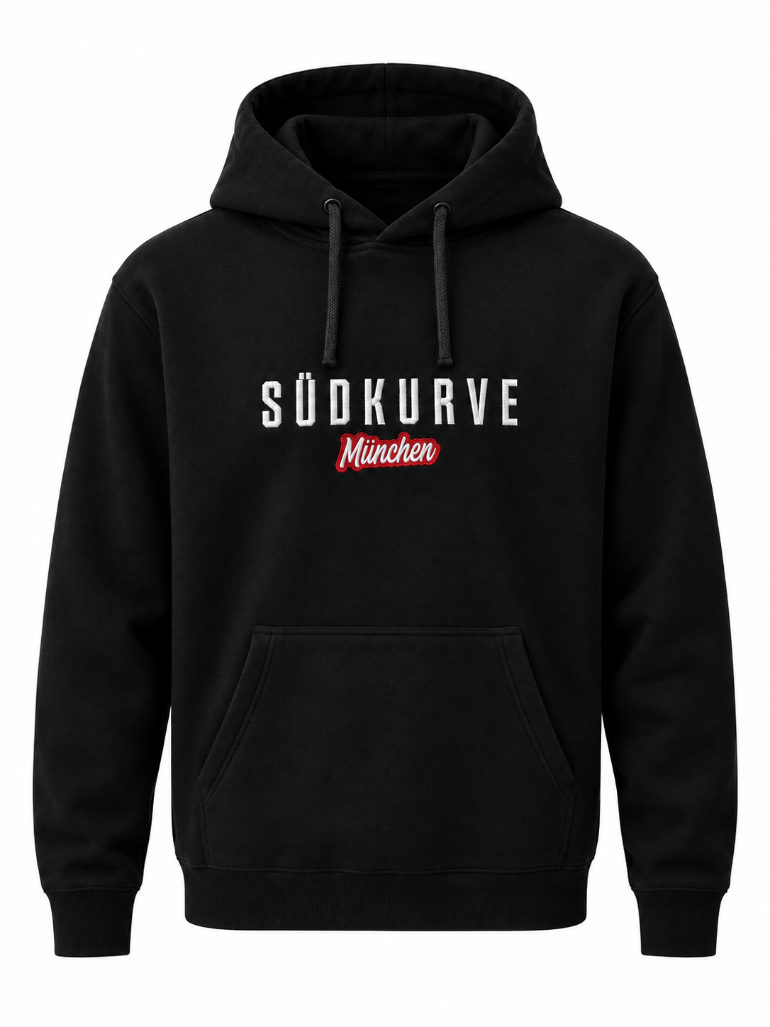 Bestickter Hoodie „Südkurve“ Schwarz