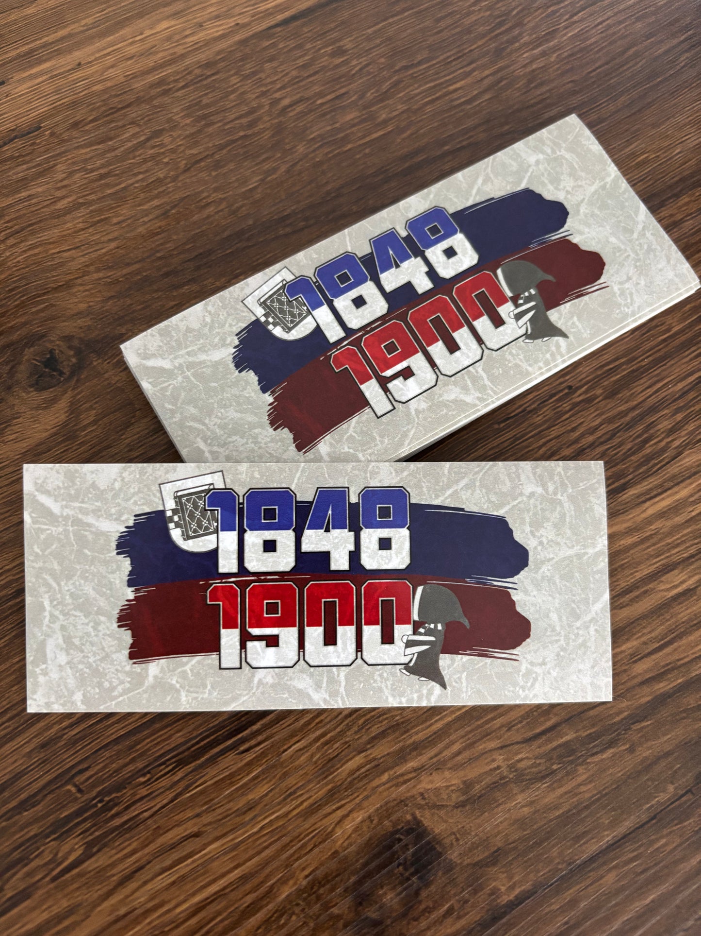 Aufkleber „1848 & 1900“ (12cm x 5cm)