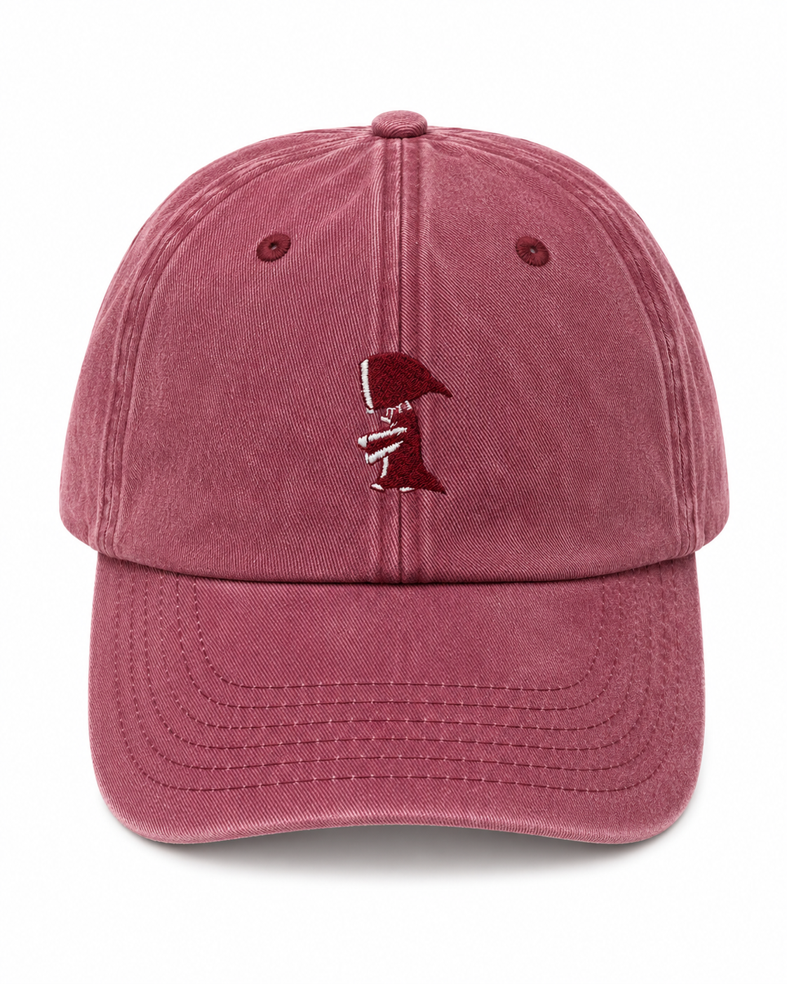 Kappe „Kindl minimalistisch“ Vintage-Weinrot