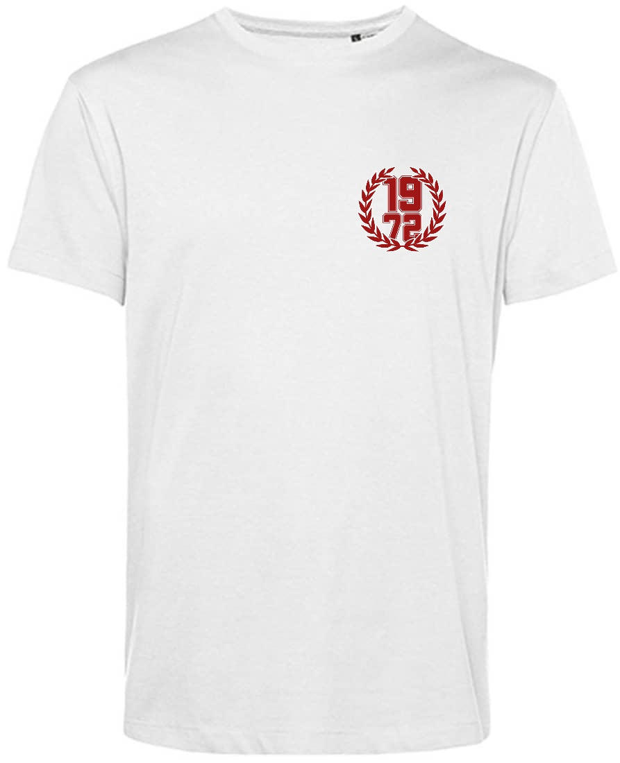 T-Shirt „1972 Kranz“ Brust