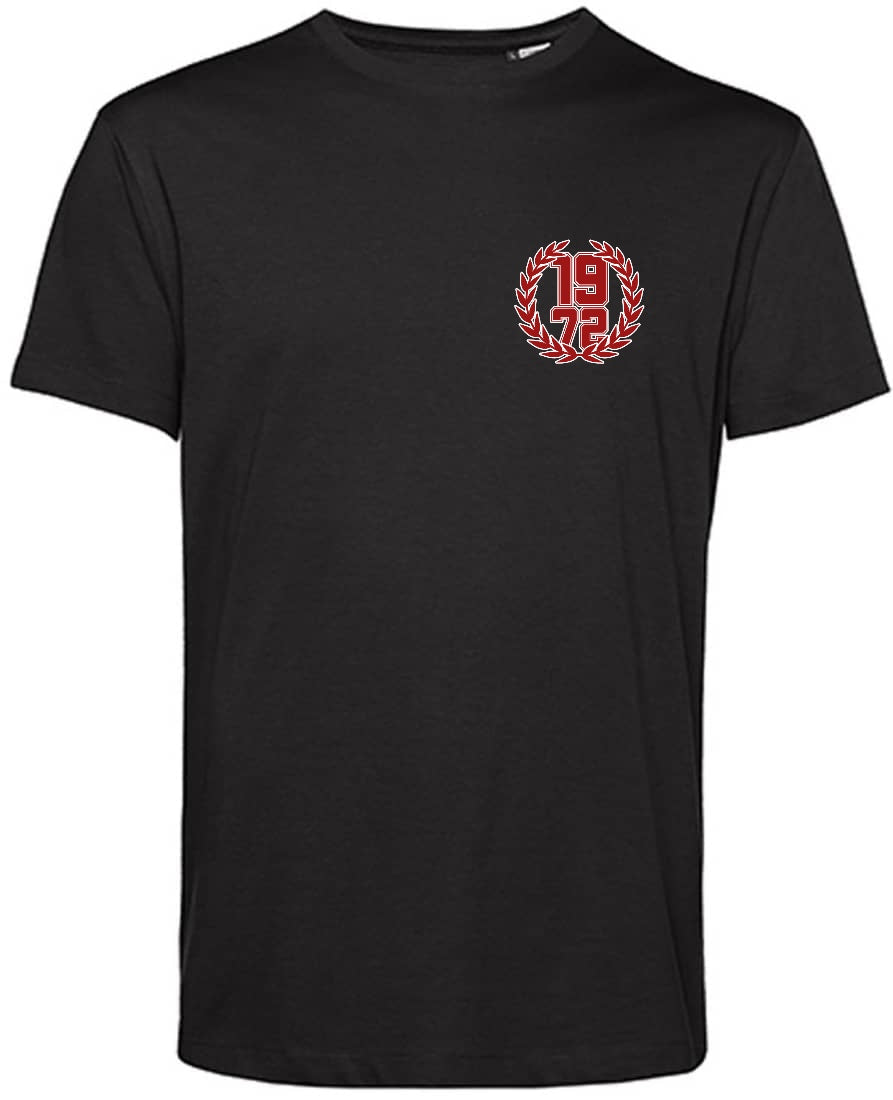 T-Shirt „1972 Kranz“ Brust