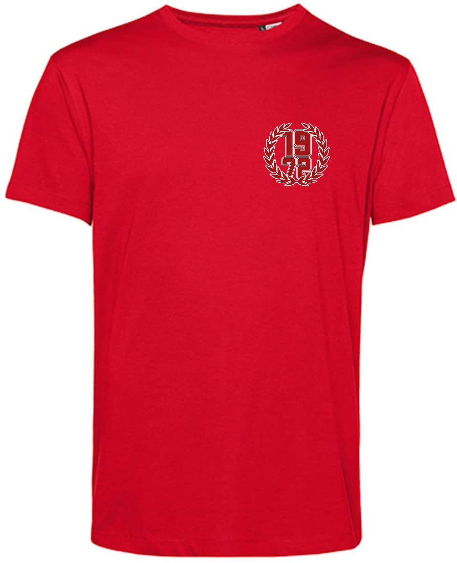 T-Shirt „1972 Kranz“ Brust