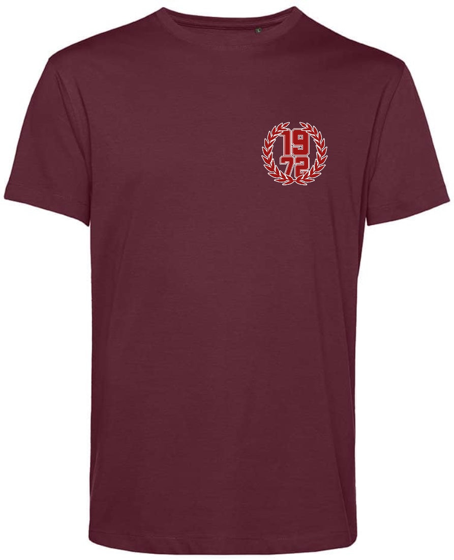 T-Shirt „1972 Kranz“ Brust