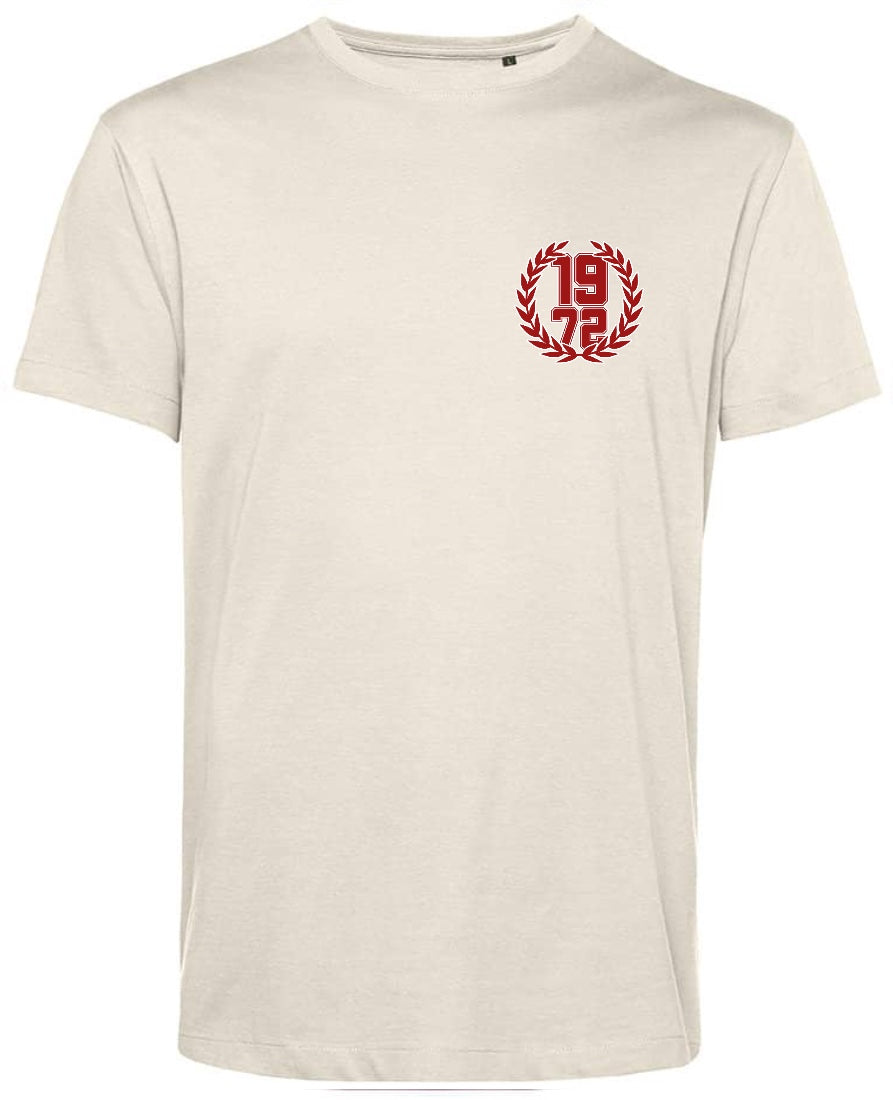 T-Shirt „1972 Kranz“ Brust