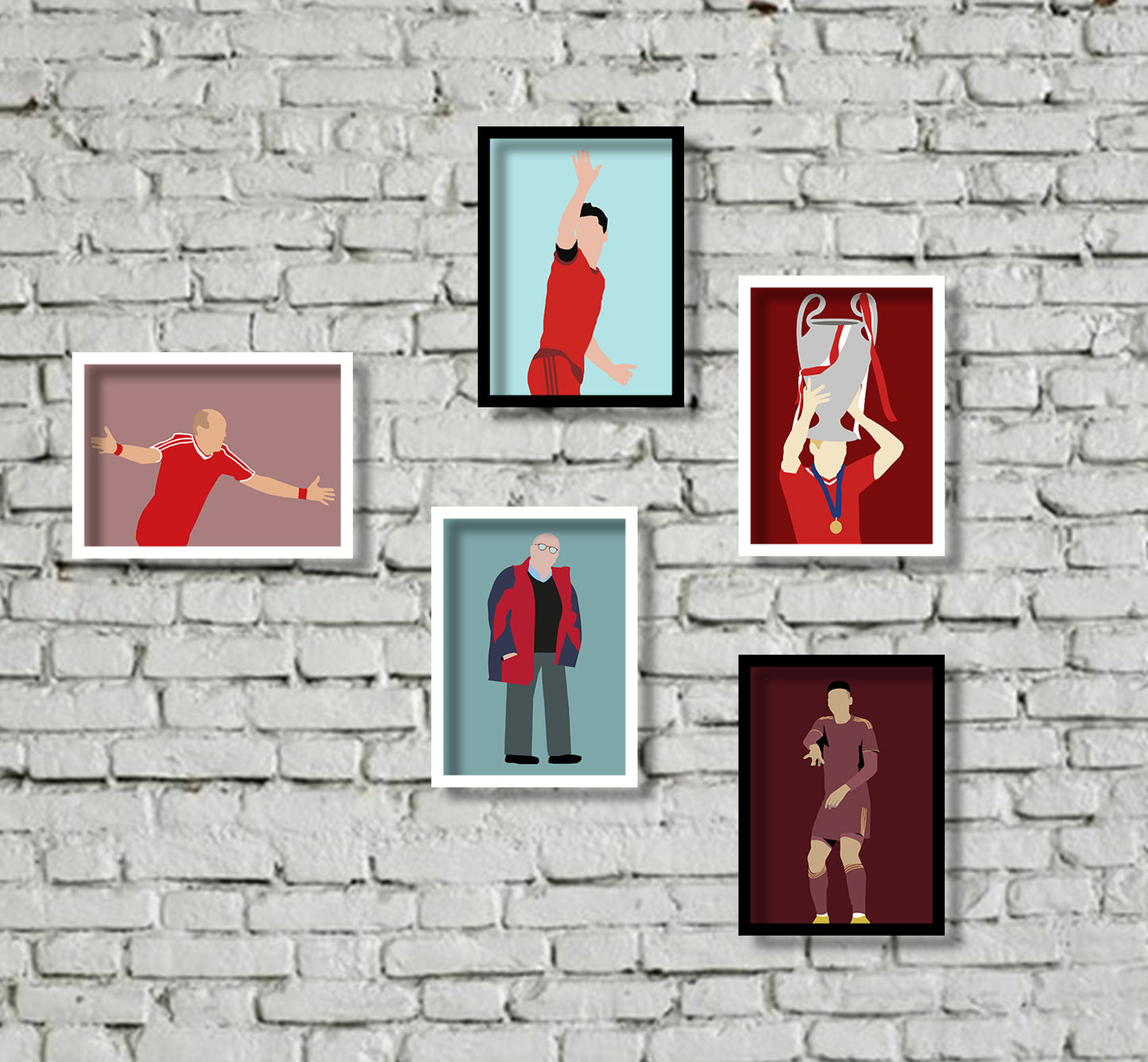 "Sammelset" - 5 Bilder mit Rahmen (10cm x 15cm)