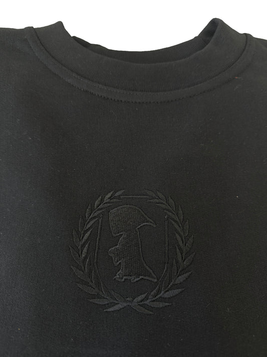 Sweatshirt bestickt Ton-in-Ton