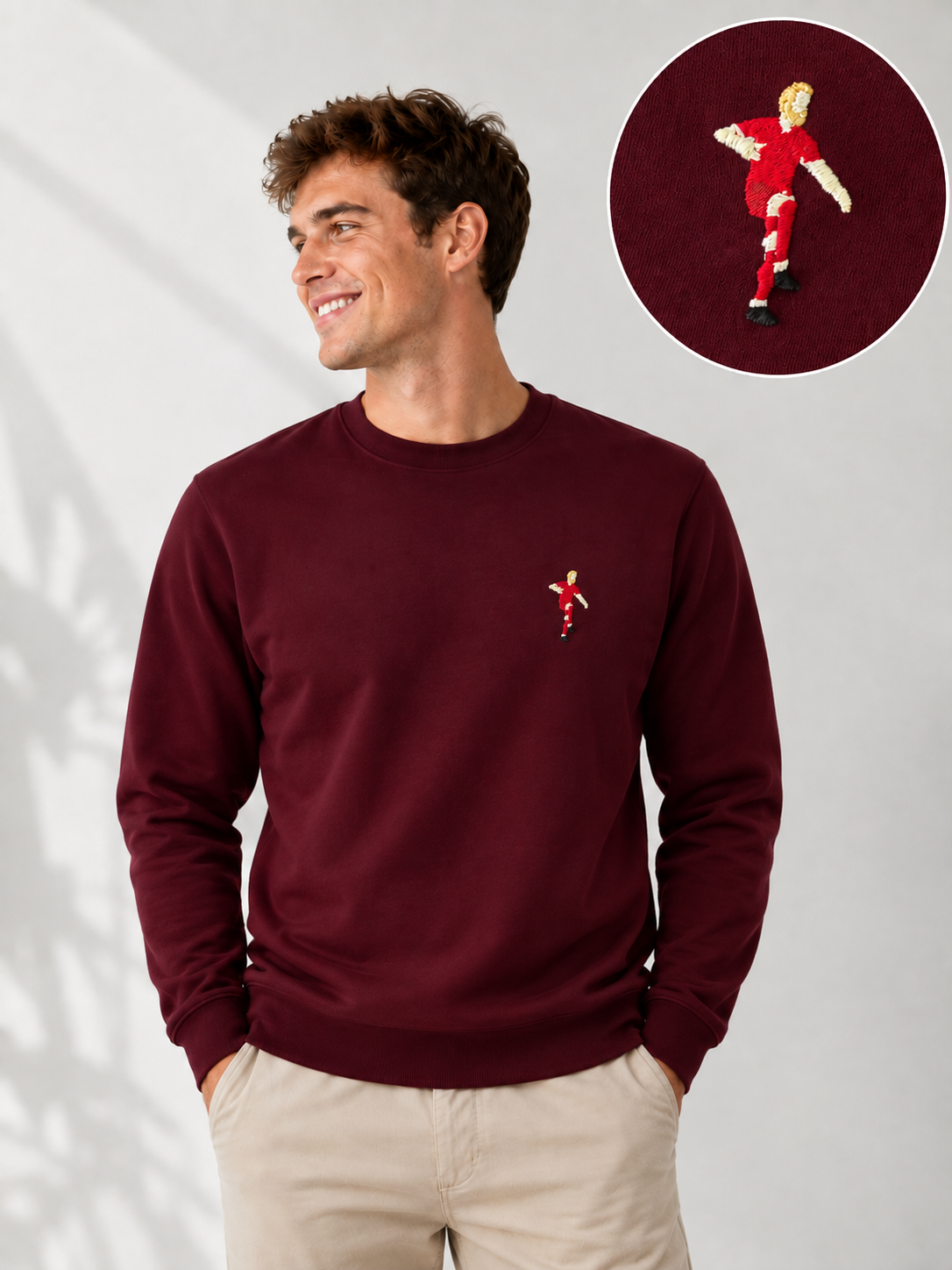 Sweatshirt Bestickt "Harry"