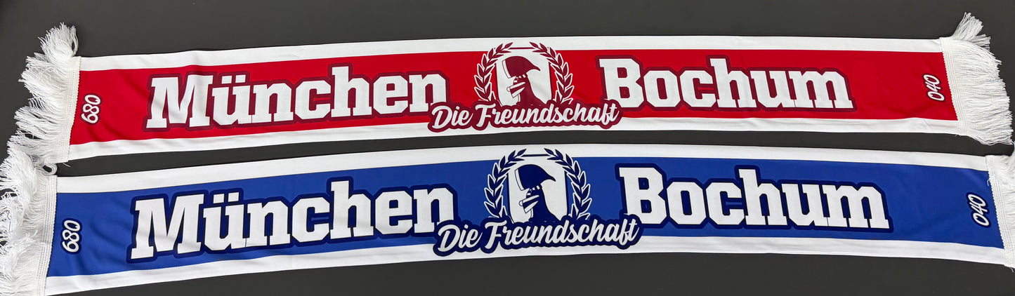 Seidenschal „München - Bochum“