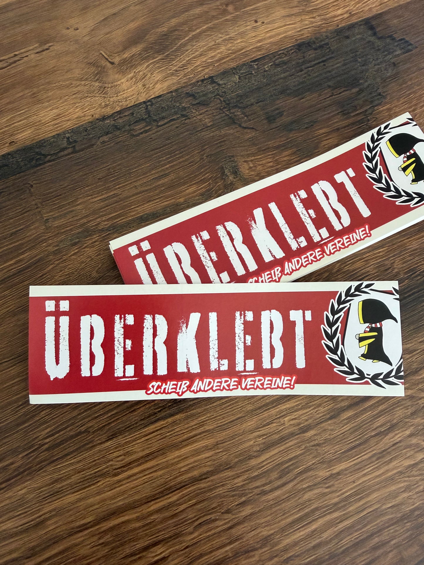 Aufkleber „Überklebt lang“ (16cm x 5cm)