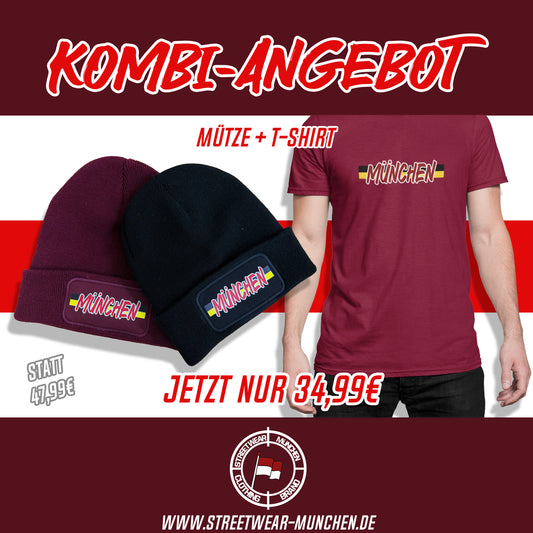 Kombi-Angebot T-Shirt + Mütze "München"